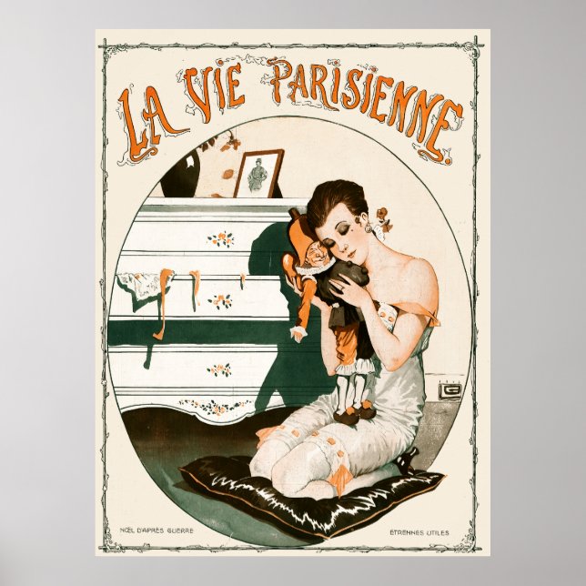 La Vie Parisienne - Noël D'Après Guerre, Étrennes Poster (Framsidan)