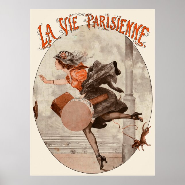 La Vie Parisienne - Partir, c'est.. courir un peu Poster (Framsidan)