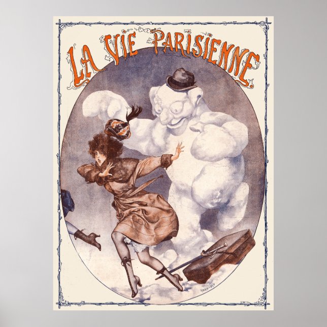 La Vie Parisienne - Sauve Qui Peut! Voici L'Hiver Poster (Framsidan)