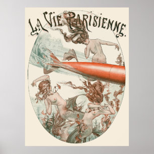 La Vie Parisienne - Une torpele à Trouville-sous- Poster