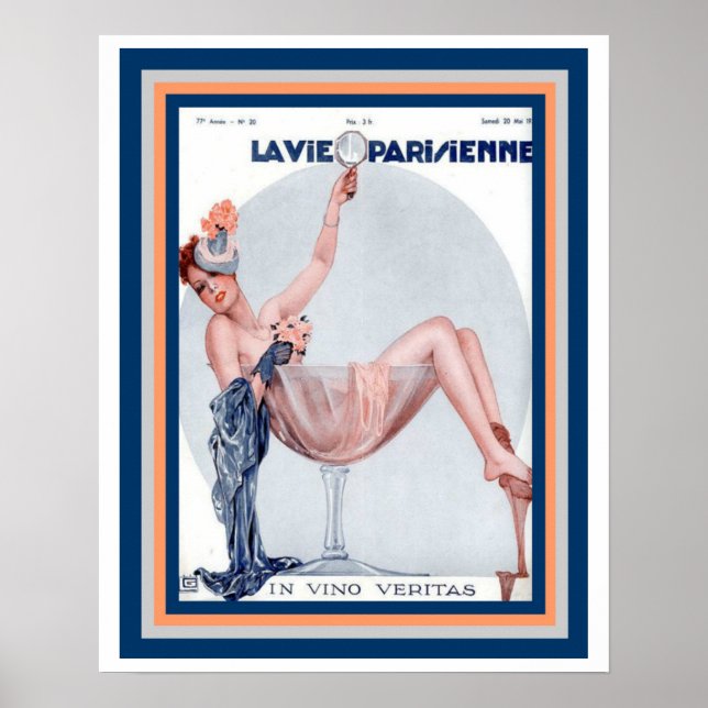 La Vie Parsienne Party Girl Poster 16 x 20 (Framsidan)