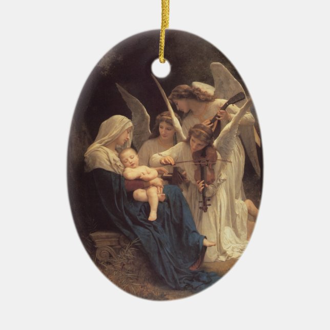 La Vierge Aux Anges Julgransprydnad Keramik (Framsidan)