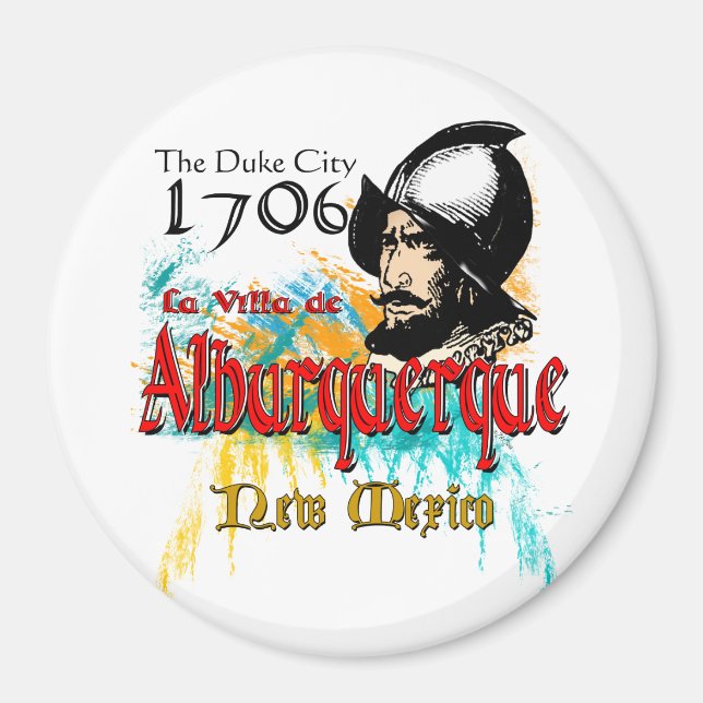 La Villa de Alburquerque Magnet (Framsidan)