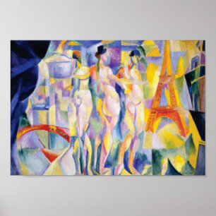 La Ville de Paris av Robert Delaunay Poster