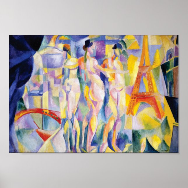 La Ville de Paris av Robert Delaunay Poster (Framsidan)