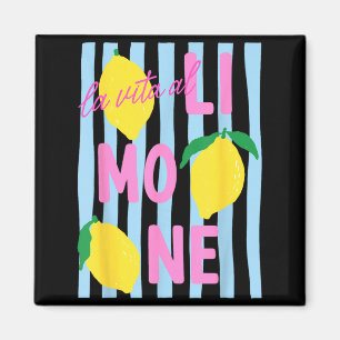 La Vita Al Limone Rolig Italiensk Citron Frukt Som Magnet