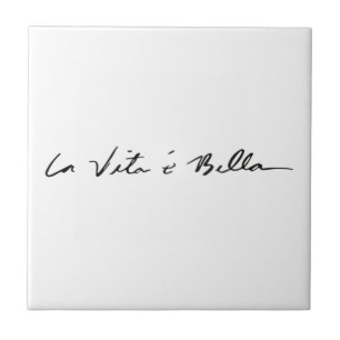 la vita é bella keramisk panel kakelplatta