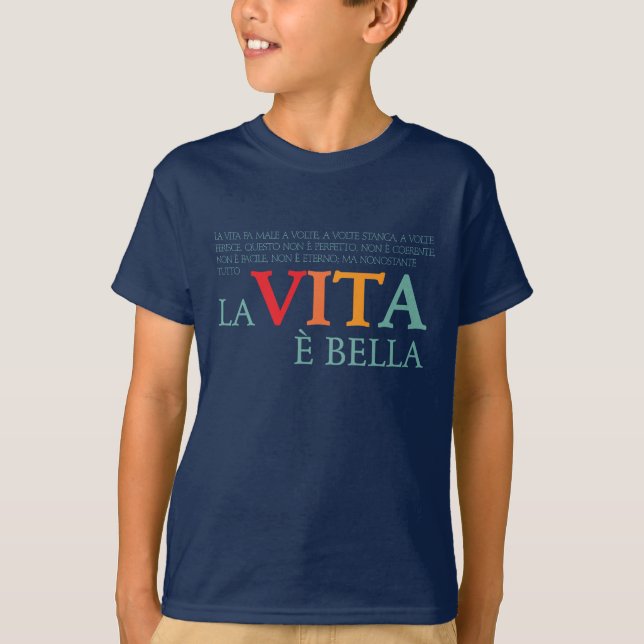 La vita è bella t shirt (Framsida)