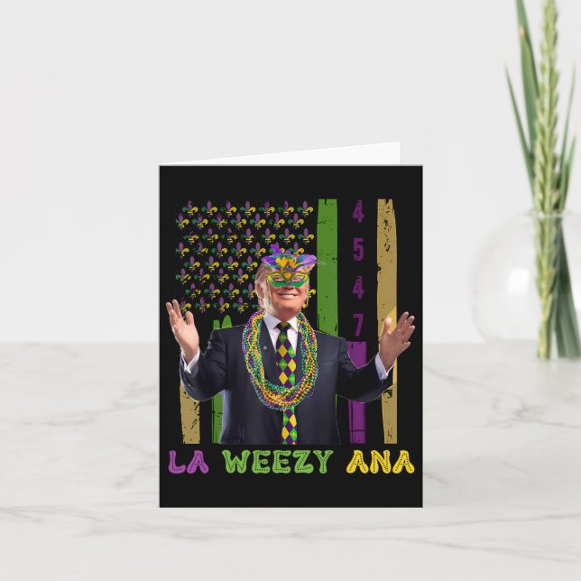La Weezy Ana Funny Mardi Gras 2025 Kort (Framsida)