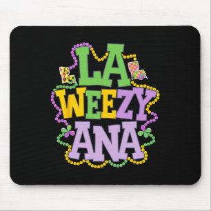 La Weezy Ana Lekar Louisiana Karta Med Pärlor Fest Musmatta
