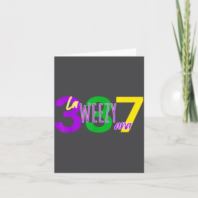 La Weezy Ana Louisiana Mardi Gras 337 New Orleans  Kort (Framsida)