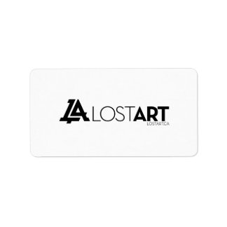 LA White Labels Adressetikett