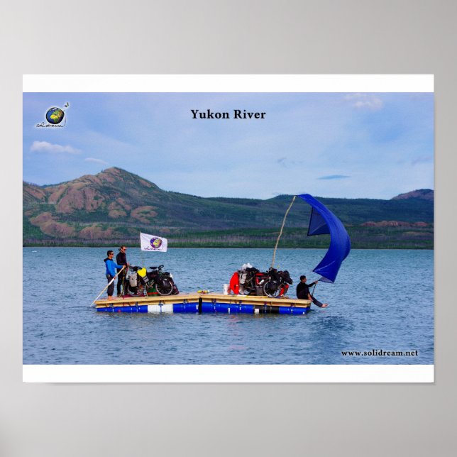 La Yukon River en radeau Poster (Framsidan)