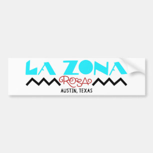 La Zona Rosa Classic Bumper Sticker Bildekal