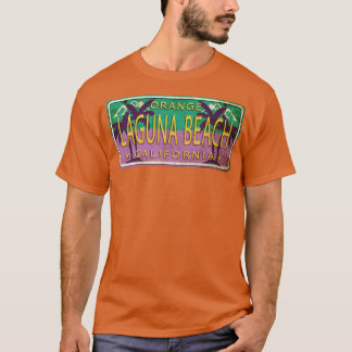 Laa Beach California USA Handflatan Träd License P T Shirt