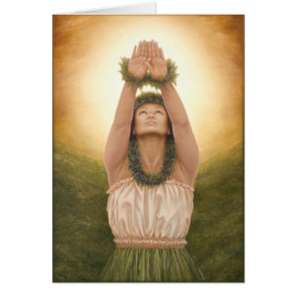 "La'a Kea" av Maui artist Lori Higgins. 5x7-kort Hälsningskort