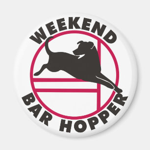 Lab Agilitet Helg Pub Hopper Magnet
