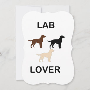 Lab Älskare all färg silhuettes Anteckningskort