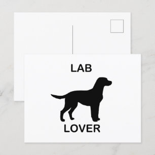 lab älskare vykort