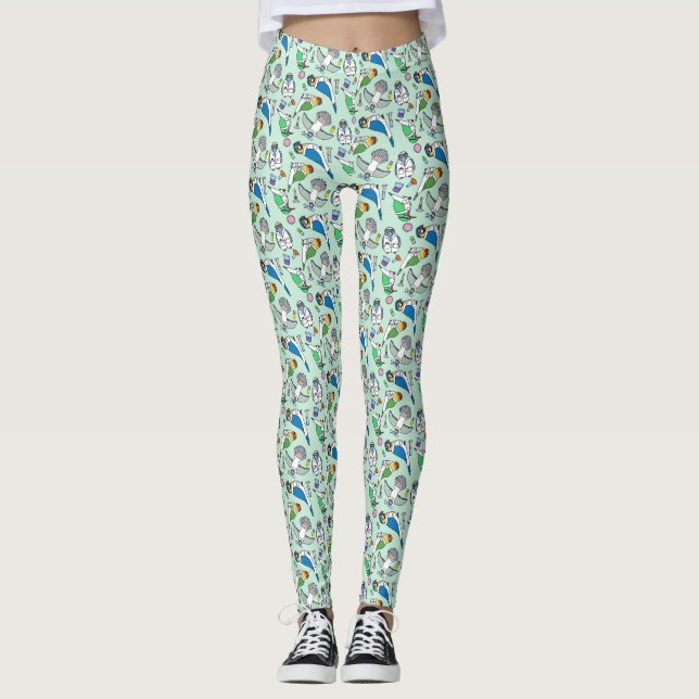 Lab Birds - Ornitologi Leggings (Framsida)