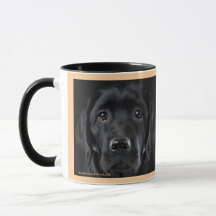 Lab Black Valp   Tvåtonig Mugg, 15 oz Mugg