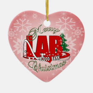LAB BLOOD BANK GOD JUL LABORATORY JULGRANSPRYDNAD KERAMIK