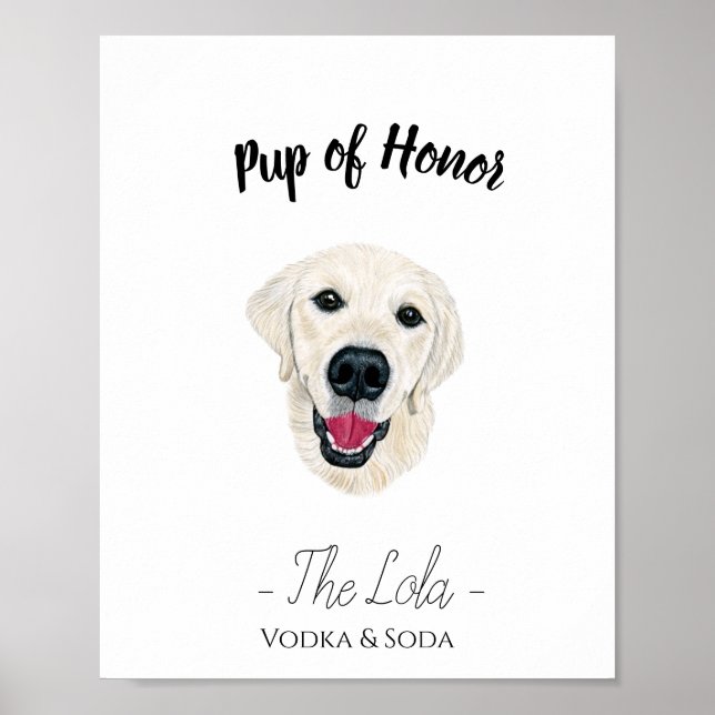 Lab Bröllop Drink-tecken Poster (Framsidan)