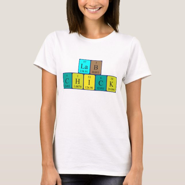 Lab Chick bord namn-skjorta T-shirt (Framsida)