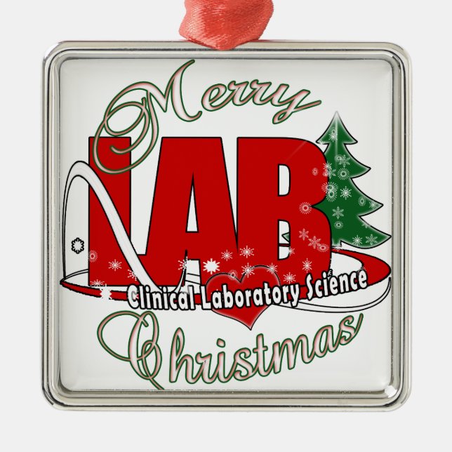 LAB CHRISTMAS CLINICAL LABORATORY SCIENCE JULGRANSPRYDNAD METALL (Framsidan)