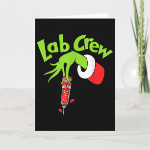 Lab Crew God Jul Laboratorie Tekniker Sjukskötersk Kort