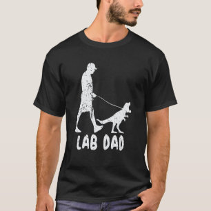 Lab Dad Trex Dinosaur Labrador Retriever Ägare T Shirt