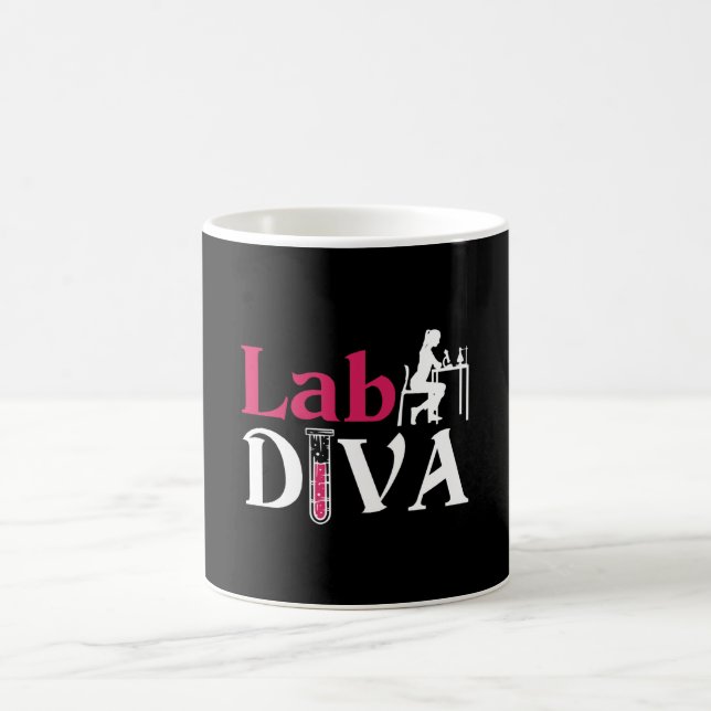 Lab Diva Lab Tech Chemist Laboratory Technician Kaffemugg (Center)