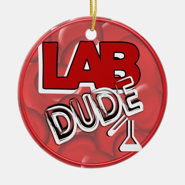 LAB DUDE - LABORATORIUM JULGRANSPRYDNAD KERAMIK (Framsidan)