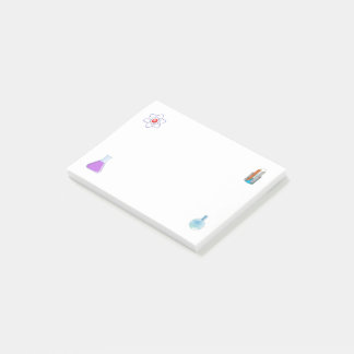 Lab Equipment Chemistry Post-it Block