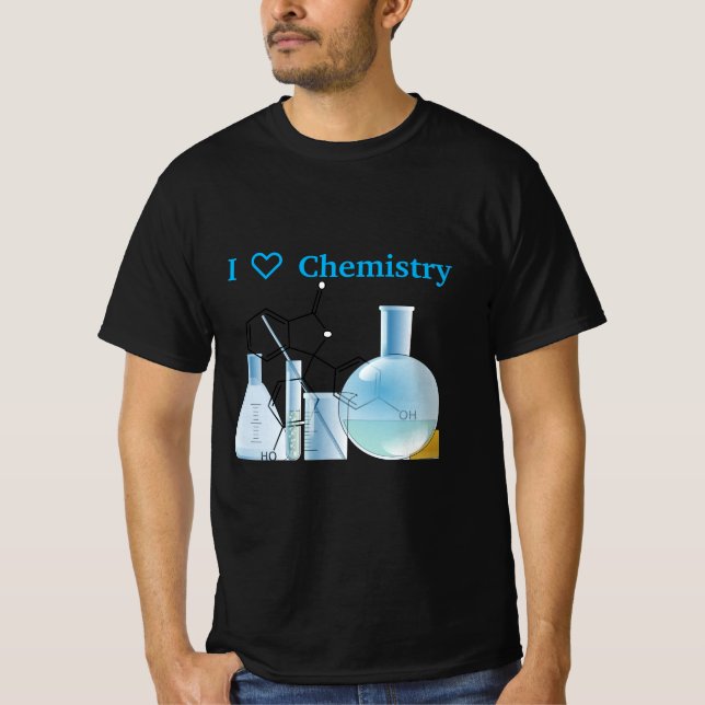 Lab Equipment Chemistry T Shirt (Framsida)