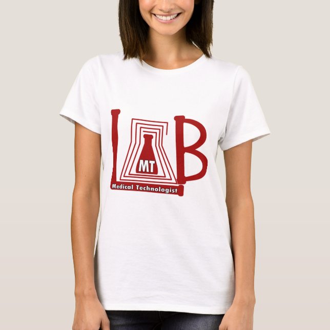LAB FLASK-LOGOTYP - MEDICINSKT LABORATORIUM TEE (Framsida)