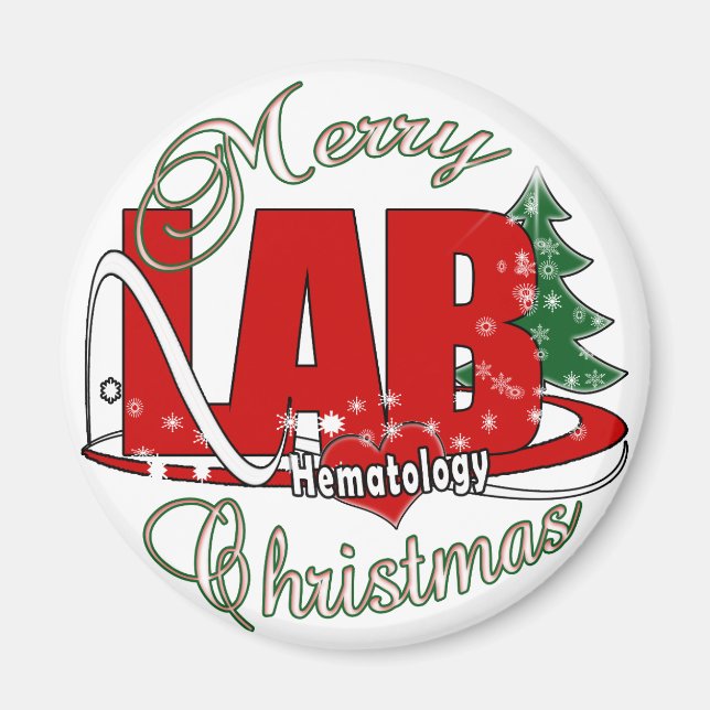 LAB HEMATOLOGY CHRISTMAS MAGNET (Framsidan)