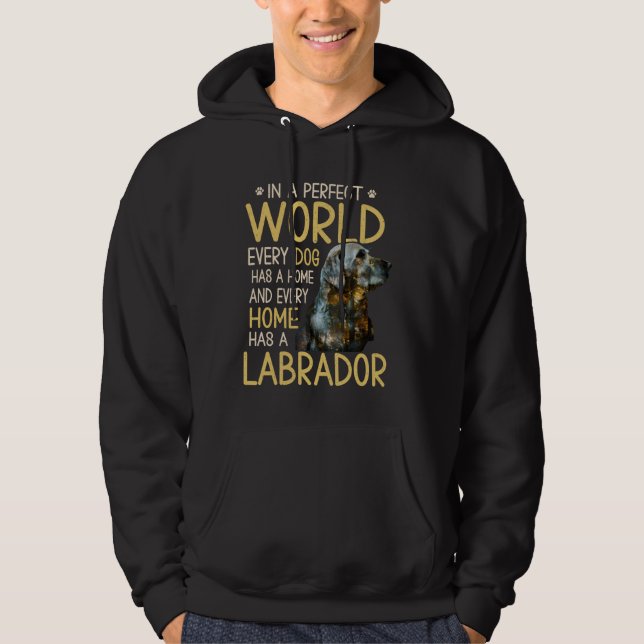 Lab Hund Labrador Retriever Mamma 1 Hoodie (Framsida)