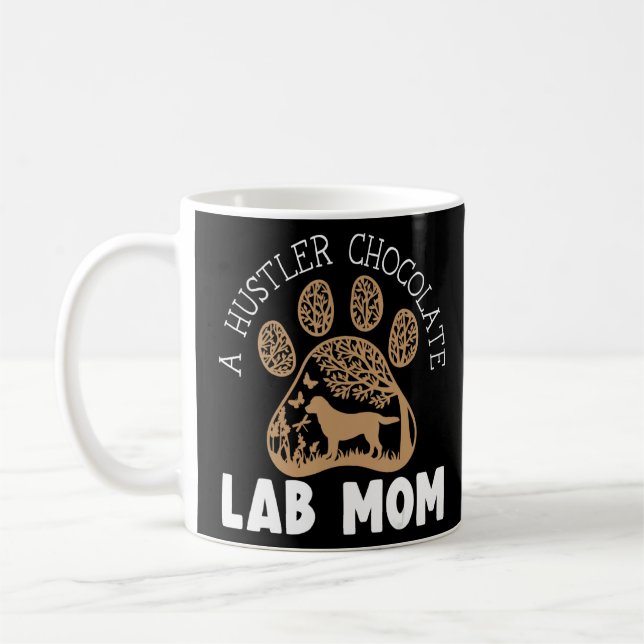 Lab Hund Retriever Hund Chocolate Lab Kaffemugg (Vänster)