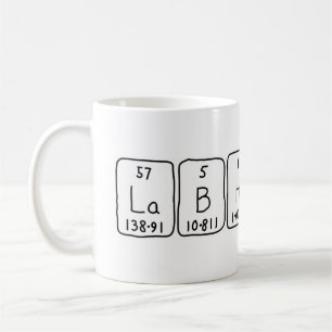 Lab Hunk periodiskt bord namn mugg