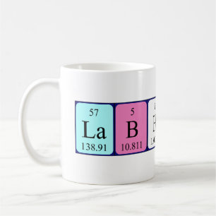 Lab Hunk periodiskt bord namn mugg
