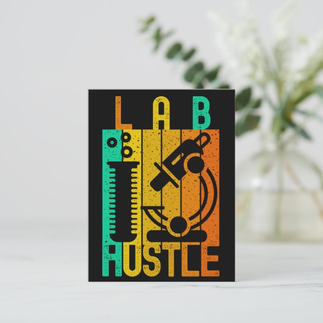 LAB HUSTLE - #LABLIFE VYKORT (Stående Fram)