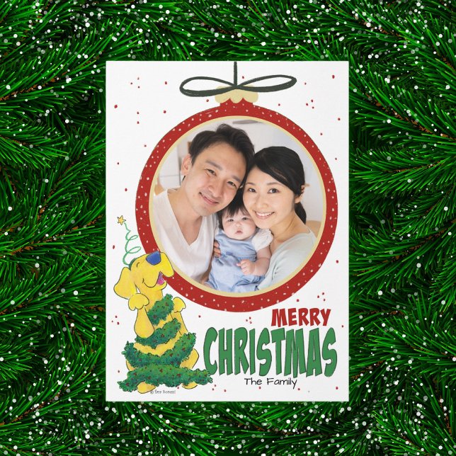 Lab Julgran - praktiskt platta fotomatmallkort Julkort (Skapare uppladdad)