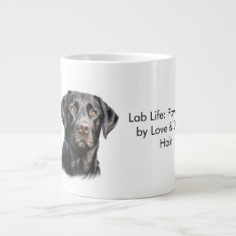 Lab Life Collection : Drivs av Kärlek & Dop Hair Jumbo Mugg