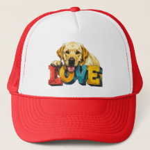 Lab Love Labrador Illustration | Hundälskare Grafi