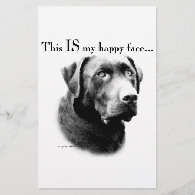 Lab Lycklig Ansikte Brevpapper (Framsida)