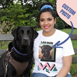 Lab Mamma Anpassningsbar Hund Photo Gift for Labra T Shirt