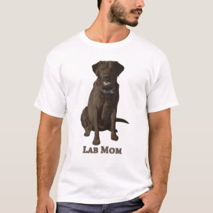 Lab Mamma Chocolate Brown Labrador Retriever Hund  T Shirt