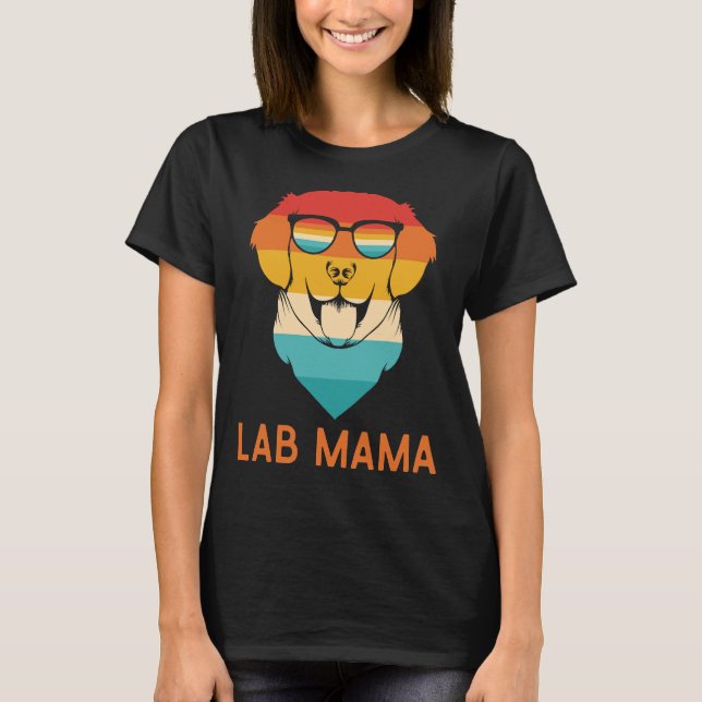 Lab Mamma for Labour Retriever Parents T Shirt (Framsida)