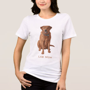 Lab Mamma Fox Red Gult Labrador Retriever Hund Tee